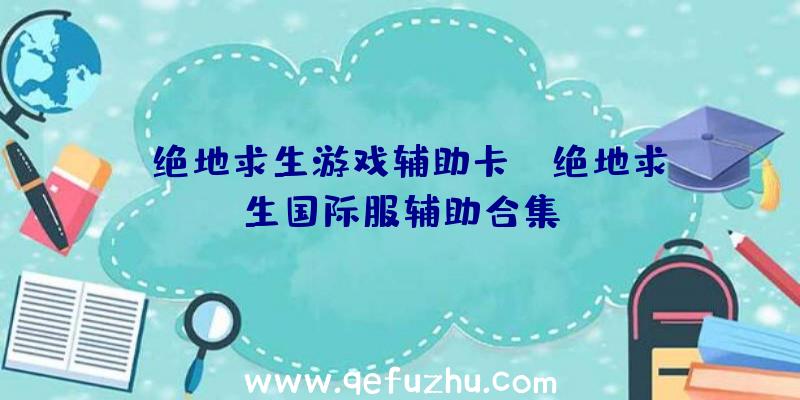 「绝地求生游戏辅助卡」|绝地求生国际服辅助合集